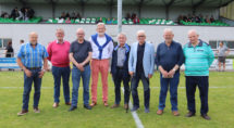 v.l.n.r.: Joke Schuring, Gerrit Rijfkogel, Henk Bruins, Henk Zieleman, Jaap van der Meer, Henk Kompanje, Eddy Overmars, Warner Stoel